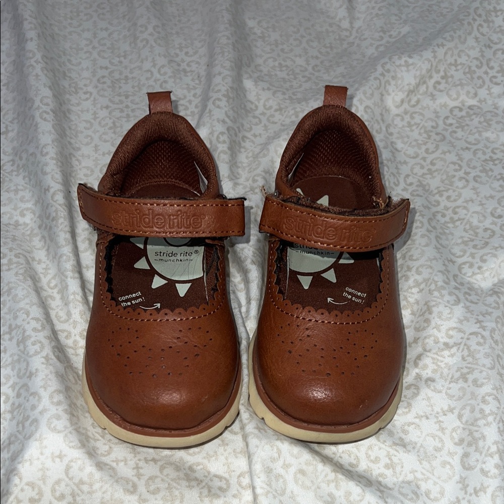 Stride Rite Tan Toddler Girl Dress Shoes